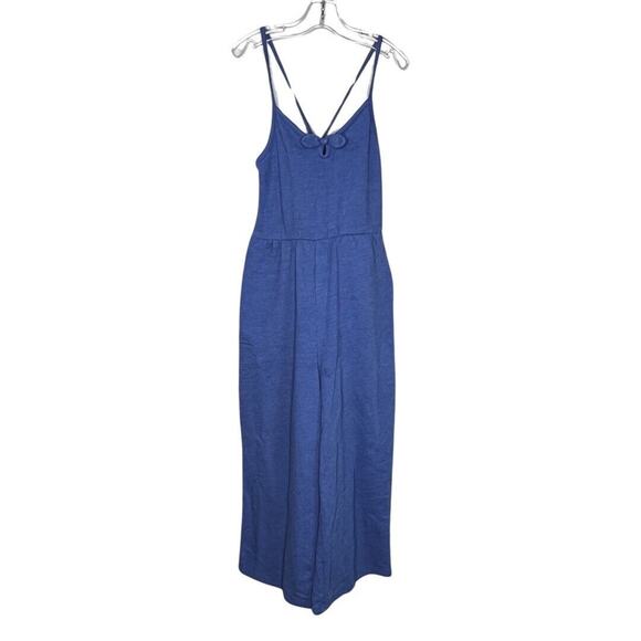 Old Navy Romper Girls Large 10-12 Blue Wide Leg‎ Gauzy Lightweight Basic Casual - Picture 1 of 7